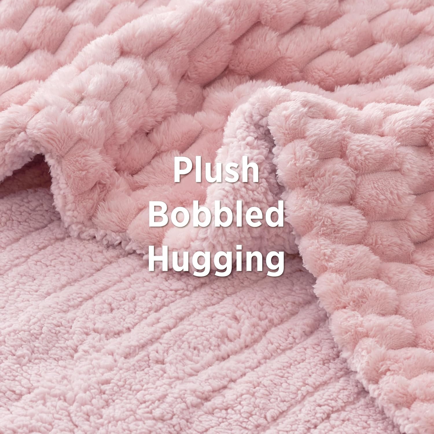 image:imageBedsure Ribbed Electric Blanket Full Navy Heated Blanket Preheat14 Pink
