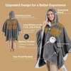 Bedsure Cordless Wearable Heated Blanket Hoodie, Blue Portable Heated Shawl(01 – Grey)