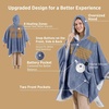Bedsure Cordless Wearable Heated Blanket Hoodie, Blue Portable Heated Shawl(04 – Blue)