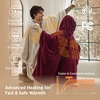 Bedsure Cordless Wearable Heated Blanket Hoodie, Blue Portable Heated Shawl(05 – Burgundy)