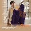 Bedsure Cordless Wearable Heated Blanket Hoodie, Blue Portable Heated Shawl(06 – Purple)