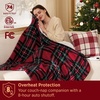 Bedsure Ribbed Electric Blanket Full, Navy Heated Blanket, Preheat(20 – Red Plaid)