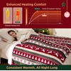 Bedsure Ribbed Electric Blanket Full, Navy Heated Blanket, Preheat(23 – Fair Isle)