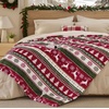 Bedsure Ribbed Electric Blanket Full, Navy Heated Blanket, Preheat(23 – Fair Isle)