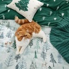 Bedsure Christmas Duvet Cover Queen Size – Reversible Bedding Collection with a Festive Wishes Pattern, Includes 1 Duvet Cover and 2 Pillow Shams (Queen, Christmas Wishes)(09 – Green Forest (No Comforter))