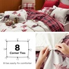 Bedsure Christmas Duvet Cover Queen Size – Reversible Bedding Collection with a Festive Wishes Pattern, Includes 1 Duvet Cover and 2 Pillow Shams (Queen, Christmas Wishes)(01 – Reindeer (No Comforter))