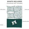 Bedsure Christmas Duvet Cover Queen Size – Reversible Bedding Collection with a Festive Wishes Pattern, Includes 1 Duvet Cover and 2 Pillow Shams (Queen, Christmas Wishes)(09 – Green Forest (No Comforter))