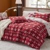 Bedsure Christmas Duvet Cover Queen Size – Reversible Bedding Collection with a Festive Wishes Pattern, Includes 1 Duvet Cover and 2 Pillow Shams (Queen, Christmas Wishes)(04 – Snowflake (No Comforter))
