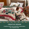 Bedsure Christmas Duvet Cover Queen Size – Reversible Bedding Collection with a Festive Wishes Pattern, Includes 1 Duvet Cover and 2 Pillow Shams (Queen, Christmas Wishes)(02 – Christmas Tree (No Comforter))