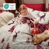 Bedsure Christmas Duvet Cover Queen Size – Reversible Bedding Collection with a Festive Wishes Pattern, Includes 1 Duvet Cover and 2 Pillow Shams (Queen, Christmas Wishes)(01 – Reindeer (No Comforter))