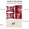 Bedsure Christmas Duvet Cover Queen Size – Reversible Bedding Collection with a Festive Wishes Pattern, Includes 1 Duvet Cover and 2 Pillow Shams (Queen, Christmas Wishes)(08 – Red Forest (No Comforter))