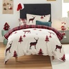 Bedsure Christmas Duvet Cover Queen Size – Reversible Bedding Collection with a Festive Wishes Pattern, Includes 1 Duvet Cover and 2 Pillow Shams (Queen, Christmas Wishes)(01 – Reindeer (No Comforter))